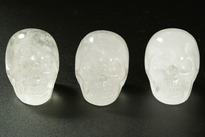 1.5" Polished Quartz Crystal Skulls - Photo 1